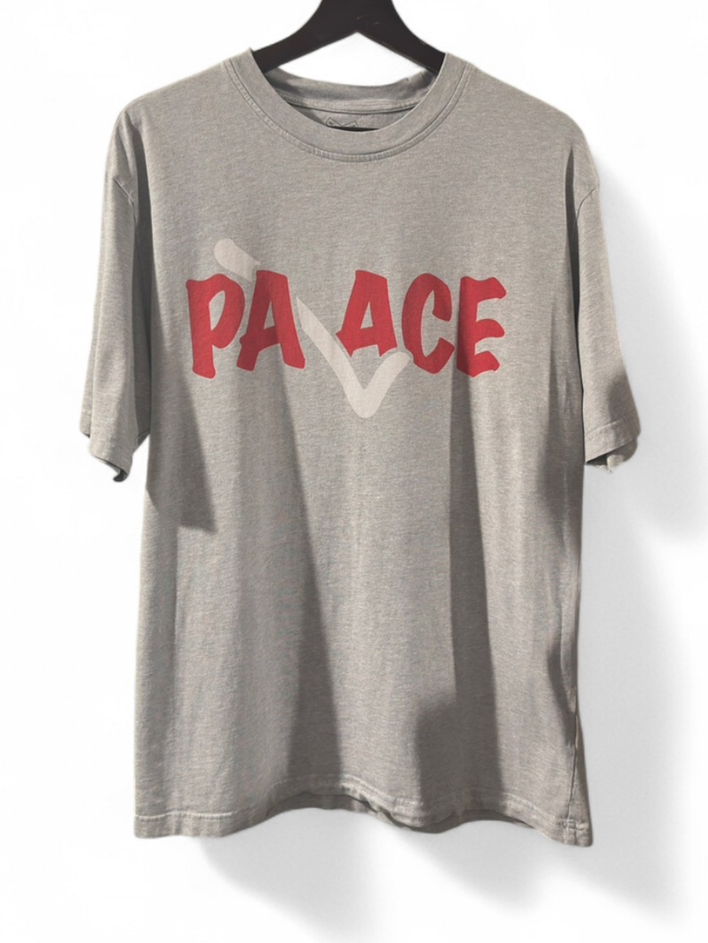 Men’s PALACE Gray Short-Sleeve Graphic T-shirt Size Large